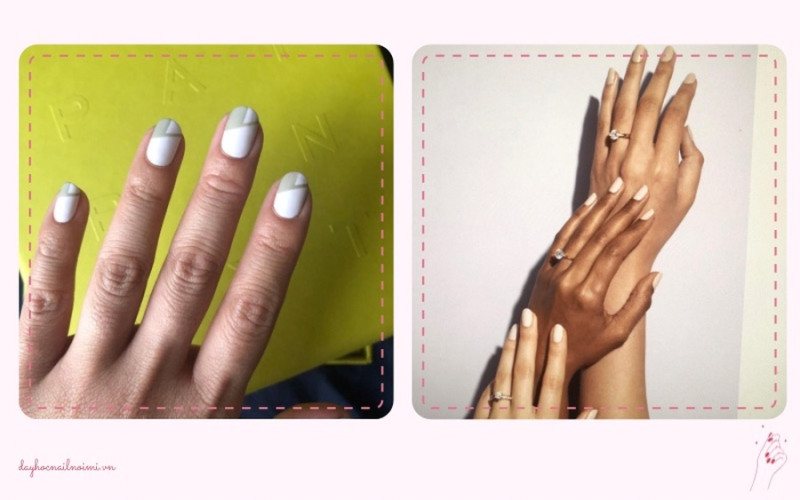 Màu trắng là sắc nail đơn giản có nét đẹp tinh tế khó cưỡng - Instagram: evelynlnails  