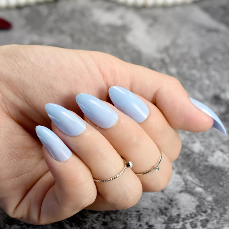50 mẫu nail màu xanh dương nhạt đẹp HÚT HỒN nàng